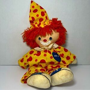 Vintage 1978 Knickerbocker ~ Half Pint ~ 13" Plush Clown Doll Preowned